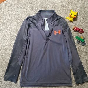 Under armor zip long sleeve shirt - size 7